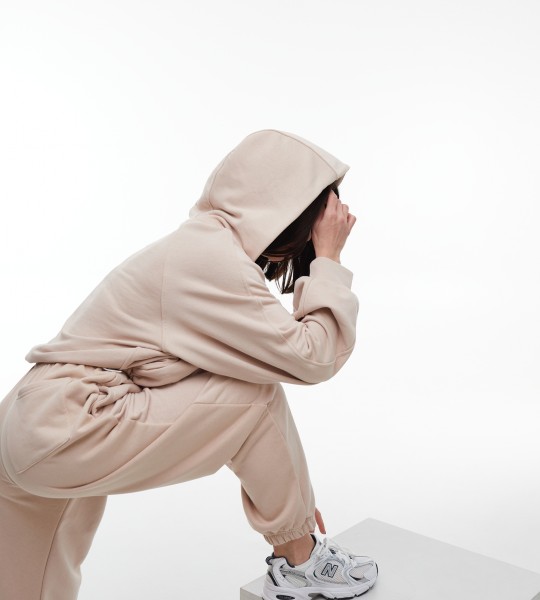 Худі Urban Zip Crop Бежевий | Showroom By Nona — зображення 4